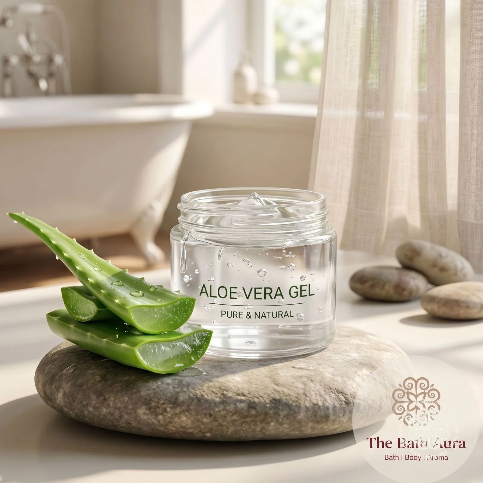 Aloe Vera — Cut fresh, and used as pulp