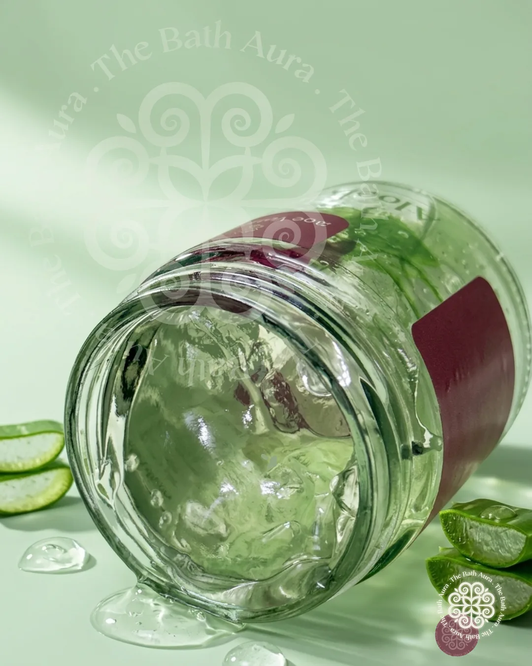 Jar open, gel catching light