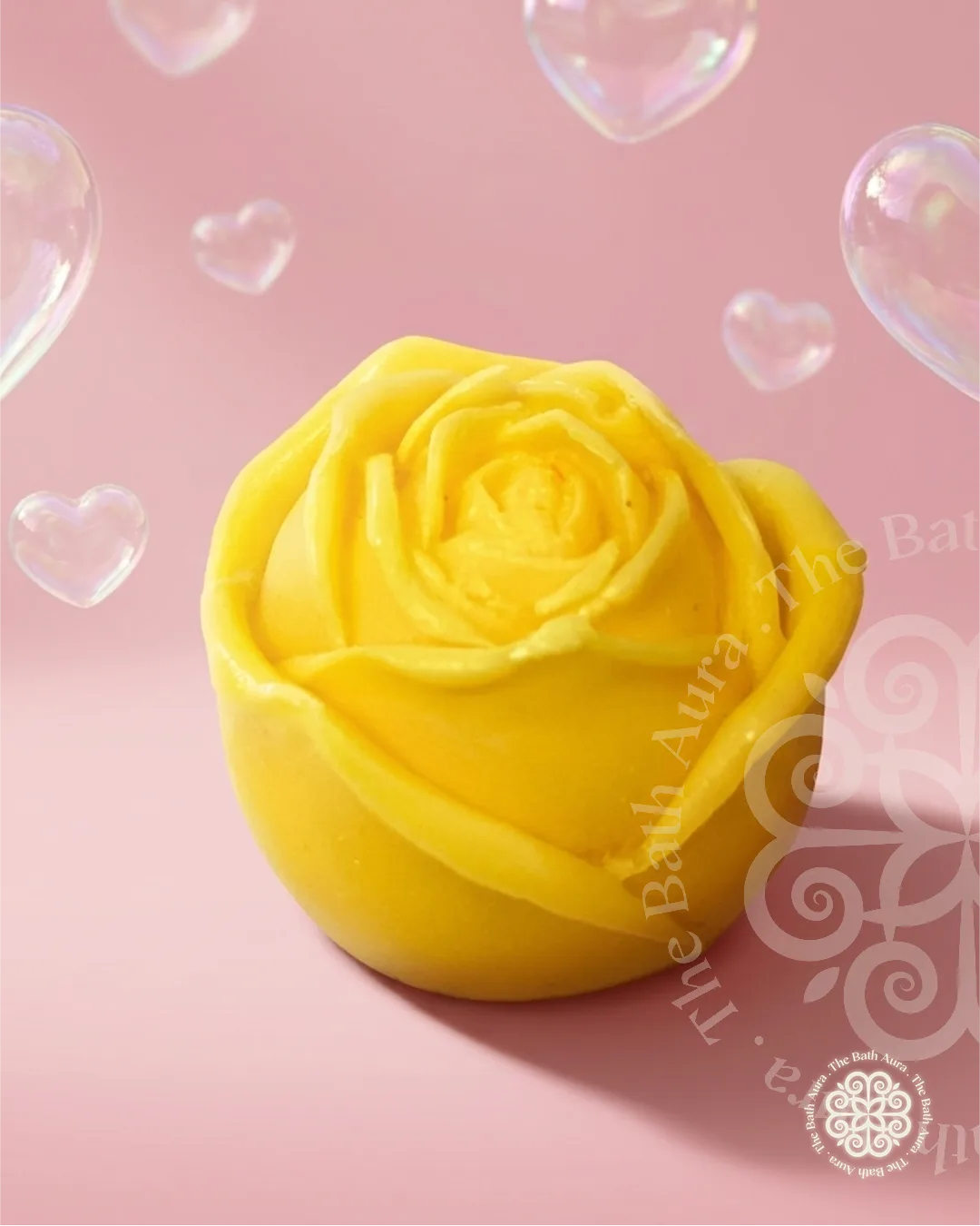 Flower candle, soft light