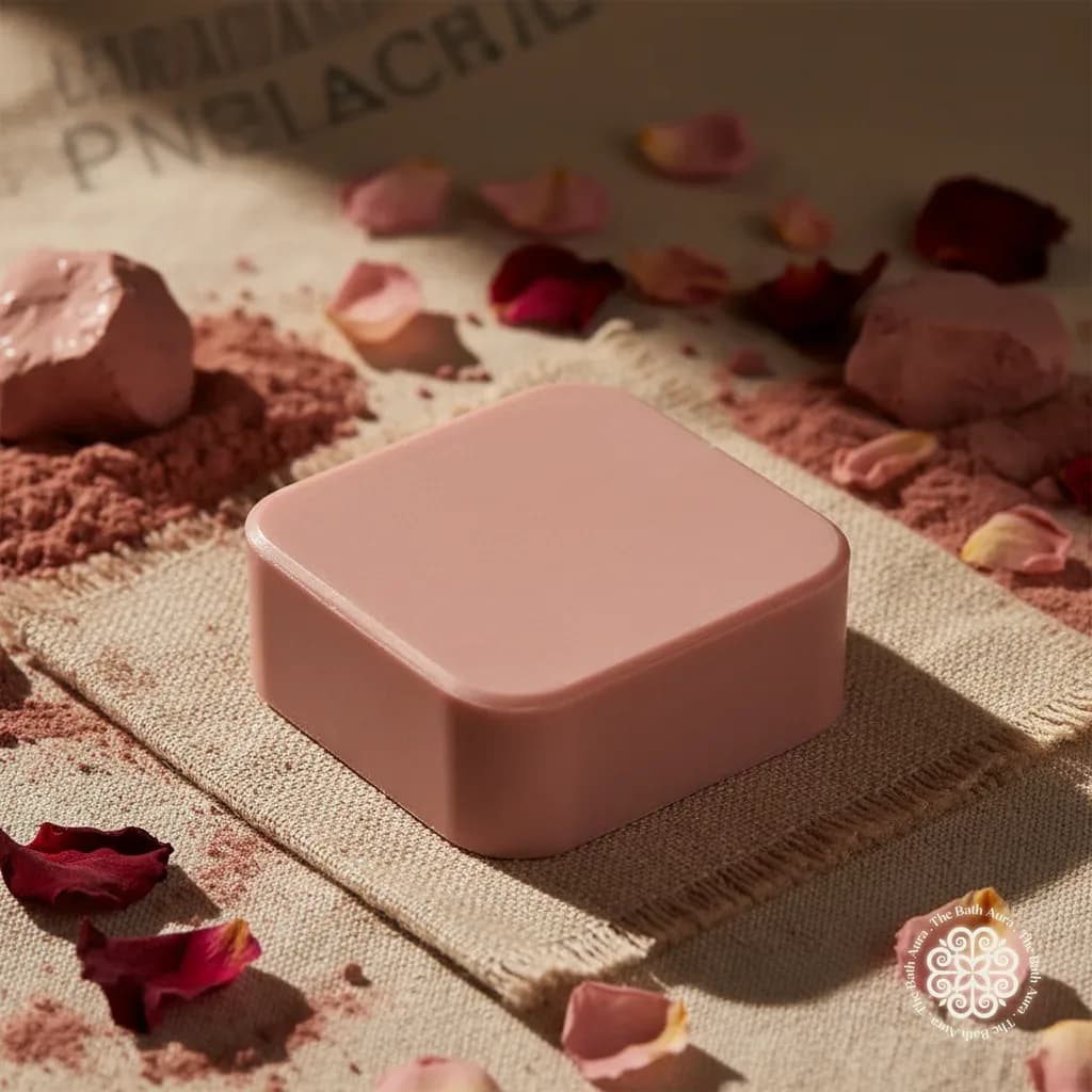 Dusty pink bar, petals beside